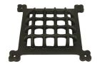 Door window grill cover cast iron powder coated.