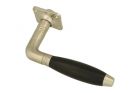 Single door handle with rosette satin nickel ebony (1930)