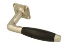 Single door handle with rosette satin nickel ebony (1932)
