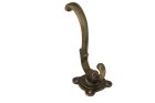 Coat hook antique brass, depth 110mm, rosette 48x48mm