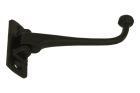 Coat hook rotating black cast iron