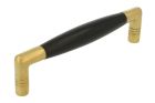 Kitchen handle 1920's polished brass ebony