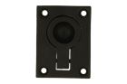 Flush ring cast iron black powder coated W 39xH 52xD 15mm