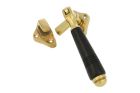 Window fastener (1908) polished brass ebony Left