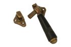 Window fastener (1908) antique brass bakelite Left