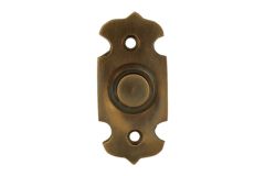 Bell push antique brass 25x55mm