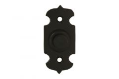 Bell push brass black powder coated 25x55mm