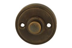Bell push antique brass Ø40mm