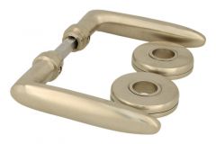 Door handles "Dudok" satin nickel pair