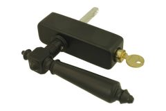 Handle Tilt & Turn lockable (1890) brass black powder coated