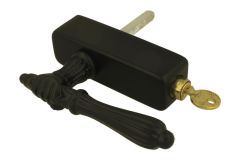 Handle Tilt & Turn with lock (1885) black powder coated