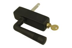 Handle Tilt Turn with lock (1915) brass black powder coated