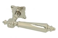 Single door handle with rosette nickel (1890)
