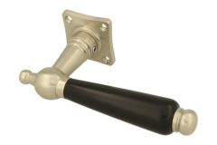 Single door handle satin nickel ebony (1915)