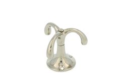 Triple ceiling hook nickel rotating H53mm, Ø 60mm