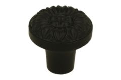 Knob cast iron black powder coated Ø34mm H35mm