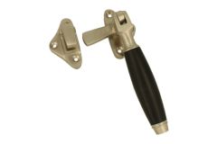 Window fastener (1929) satin nickel ebony Left