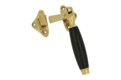 Window fastener (1929) polished brass ebony Left