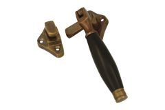 Window fastener antique brass ebony Left (1926)