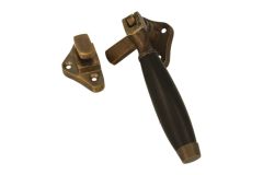 Window fastener antique brass ebony Left (1936)