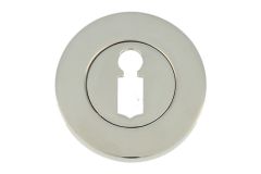 Key escutcheon nickel round concealed escutcheon Ø 50mm