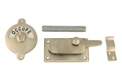 Libre-Occupé door lock for toilet 70×39mm satin nickel
