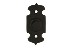 Bell push brass black powder coated 25x55mm