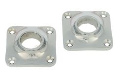 Pair escutcheons chrome Øhole 15mm