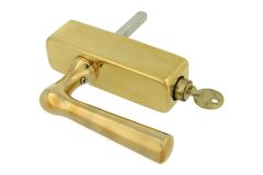 Handle Tilt & Turn with lock (1916) polished brass