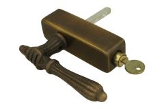 Handle Tilt & Turn with lock (1885) antique brass