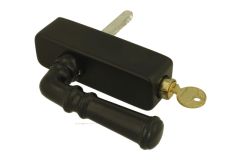 Handle Tilt & Turn with lock black cast iron powder coated
