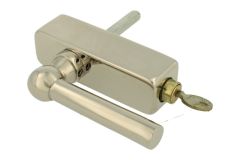 Handle Tilt & Turn with lock "Chemin de fer" nickel