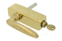 Handle Tilt & Turn with lock "Dudok" polished brass