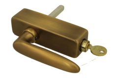 Handle Tilt & Turn with lock "Dudok" antique brass