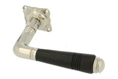 Single door handle with rosette nickel ebony (1908)