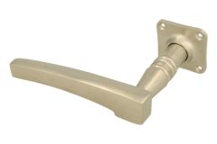 Single door handle left with rosette satin nickel (1895)