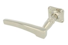Single door handle left with rosette nickel (1895)