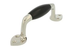 Pull handle 145mm nickel ebony