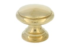 Cabinet knob polished brass big Ø 30mm H26mm