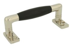 Pull handle "Ton model 400 serie" 108mm nickel ebony