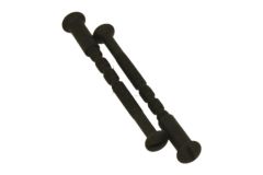 Male to Female Door Handle Screws (Pair) black powder coated