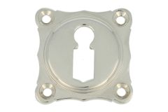 Elegant key escutcheon nickel. Price per piece