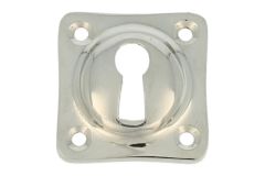 Escutcheon with key hole nickel. Price per piece