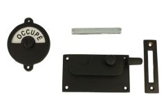 Libre-Occupé door lock for toilet 92×52mm black