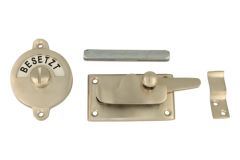 Frei-Besetzt door lock for toilet 70×39mm satin nickel