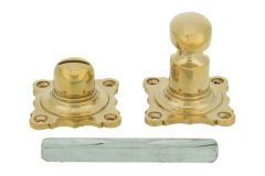 Turn and release spindle (1890) polished brass