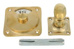 Vrij bezet turn and release spindle polished brass