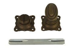 Turn and release spindle antique brass