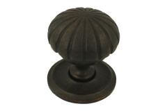 Door knob cast iron black big