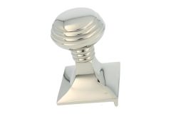 Door knob nickel. Screw located on the interior side